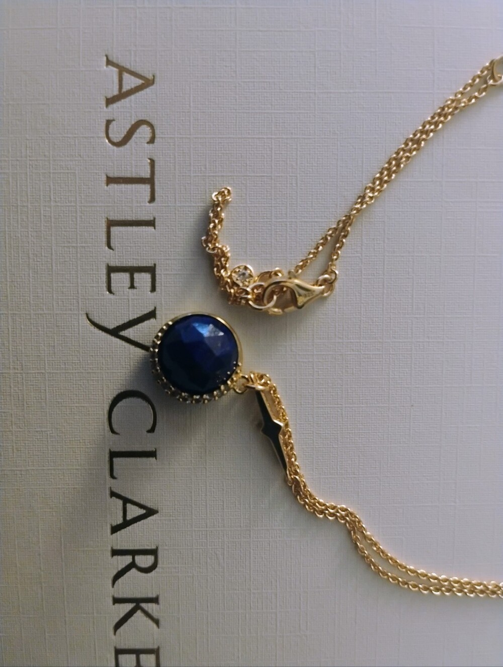 NWOT-18K Gold Plated Astley Clarke Moon Necklace